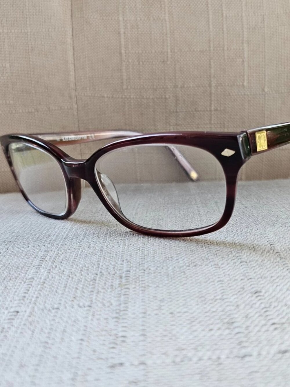 Liz Claiborne Women Eyeglasses Frame L388 OEQ5 Eyewear Brown Tone Glasses